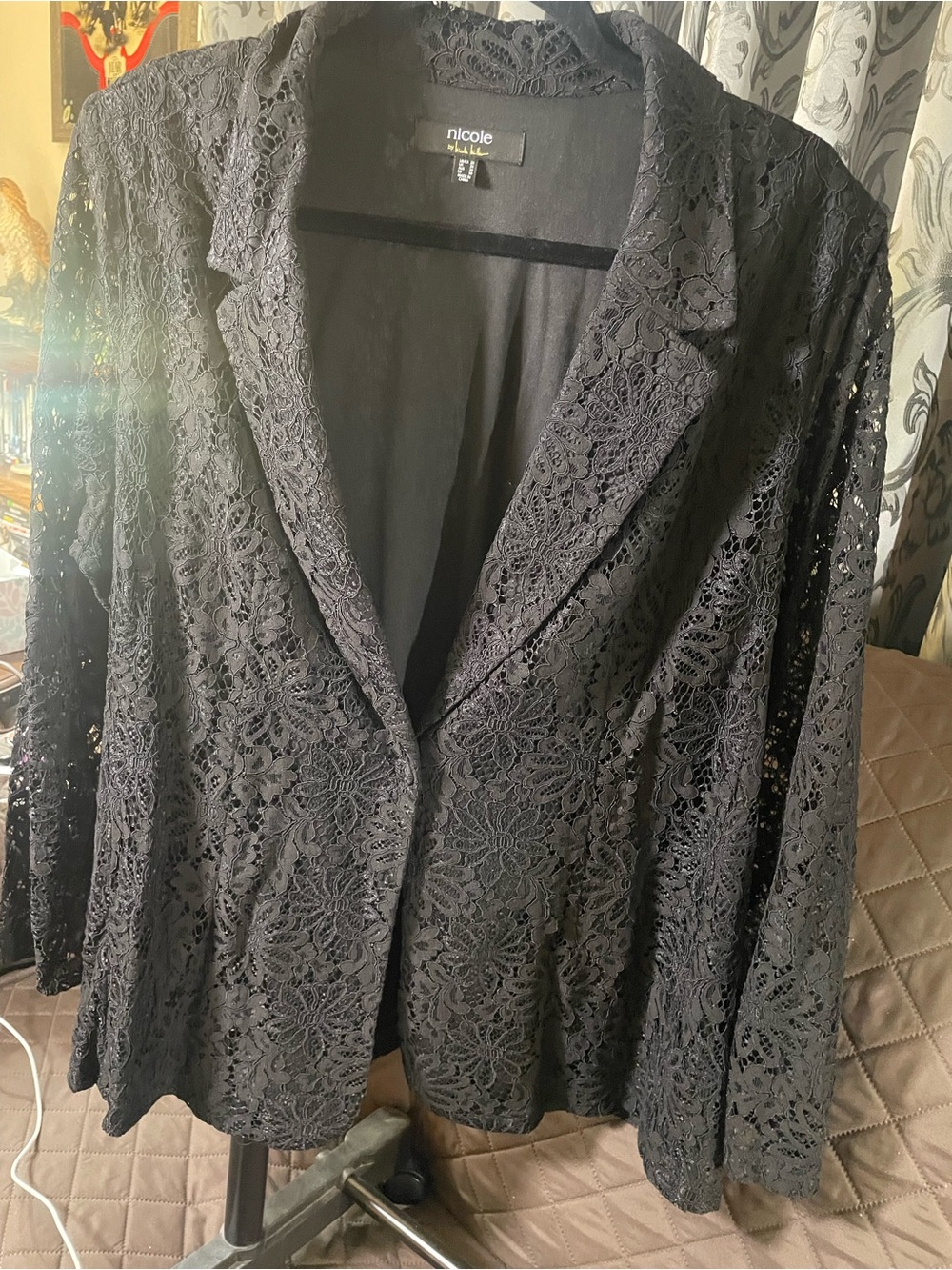 Nicole Black Lace Blazer Jacket